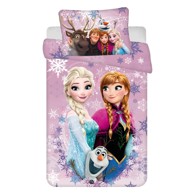 JERRY FABRICS Pamučna dječja posteljina Frozen "Purple" 100x135 cm, ljubičasta